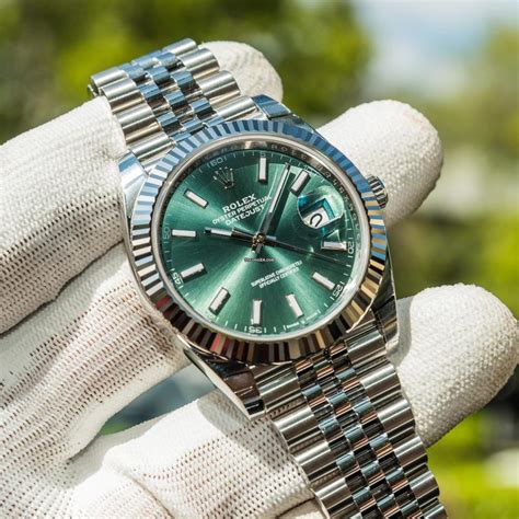 rolex datejust 41 jubilee green|rolex datejust 41 woman.